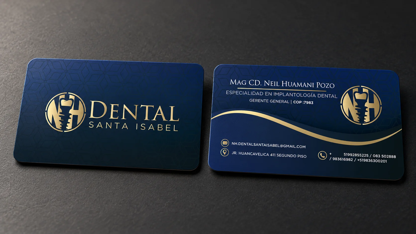 Dental Santa Isabel · Tarjetas de presentación